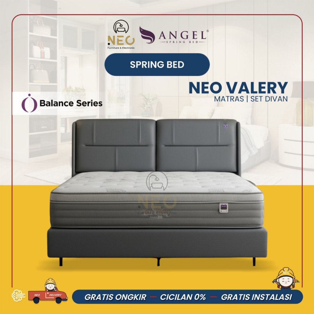 NEO - SPRINGBED ANGEL NEO VALERY XTRA  FULLSET KASUR AJA  MATRASS ONLY  SET DIVAN RANJANG TEMPAT TID
