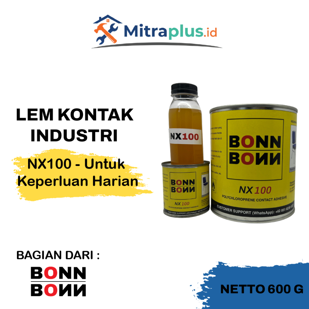 Lem Kuning Bonn Bonn NX100 - 600 Gram | Busa & Kulit
