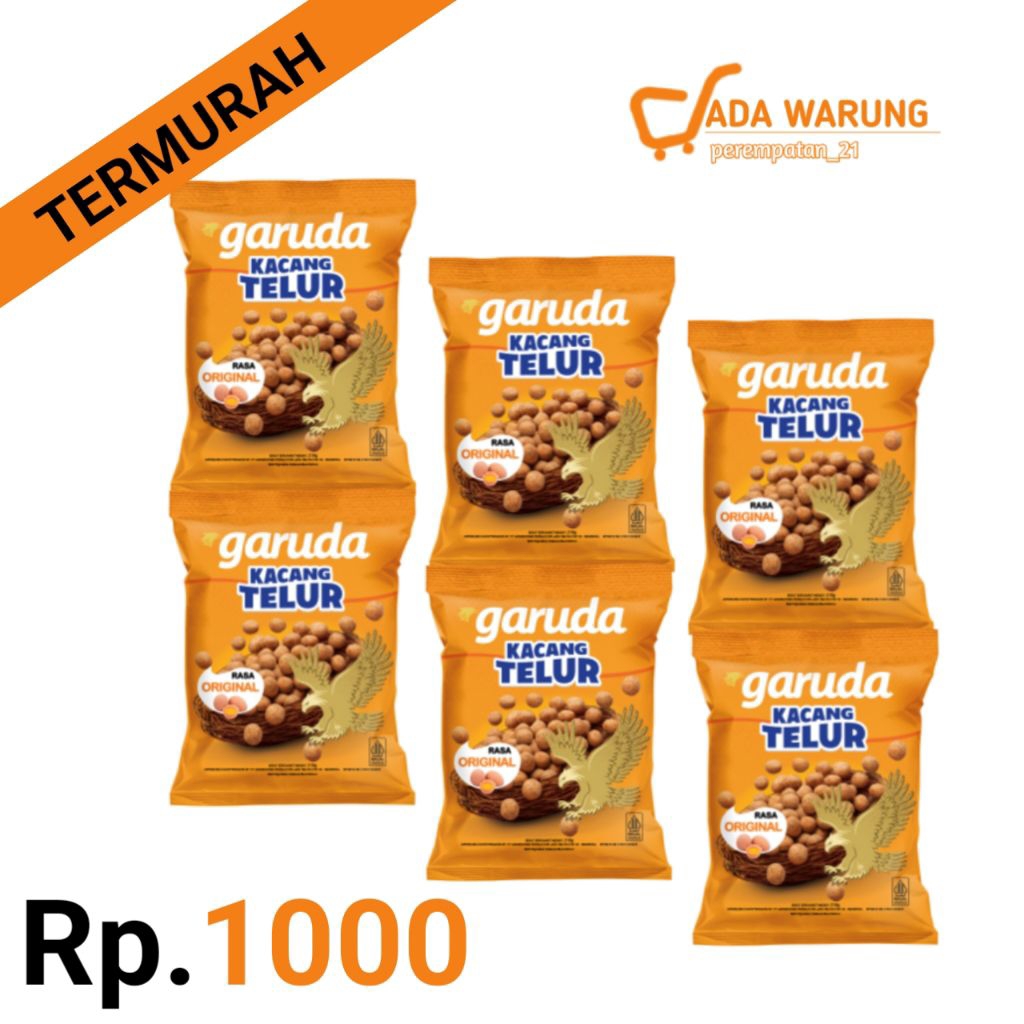 Garuda Kacang Telur / Kacang Telur Renyah Gurih / Snack Kacang Garuda / Cemilan Favorit