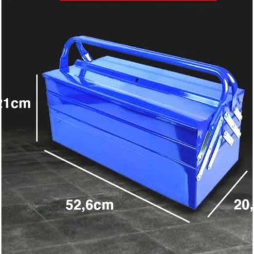 Kenmaster Tool Box Besi TOOL 114  / Tool Box Besi 3 Susun RANGKAP WARNA BIRU/STORAGE BOX/KOTAK PERKA