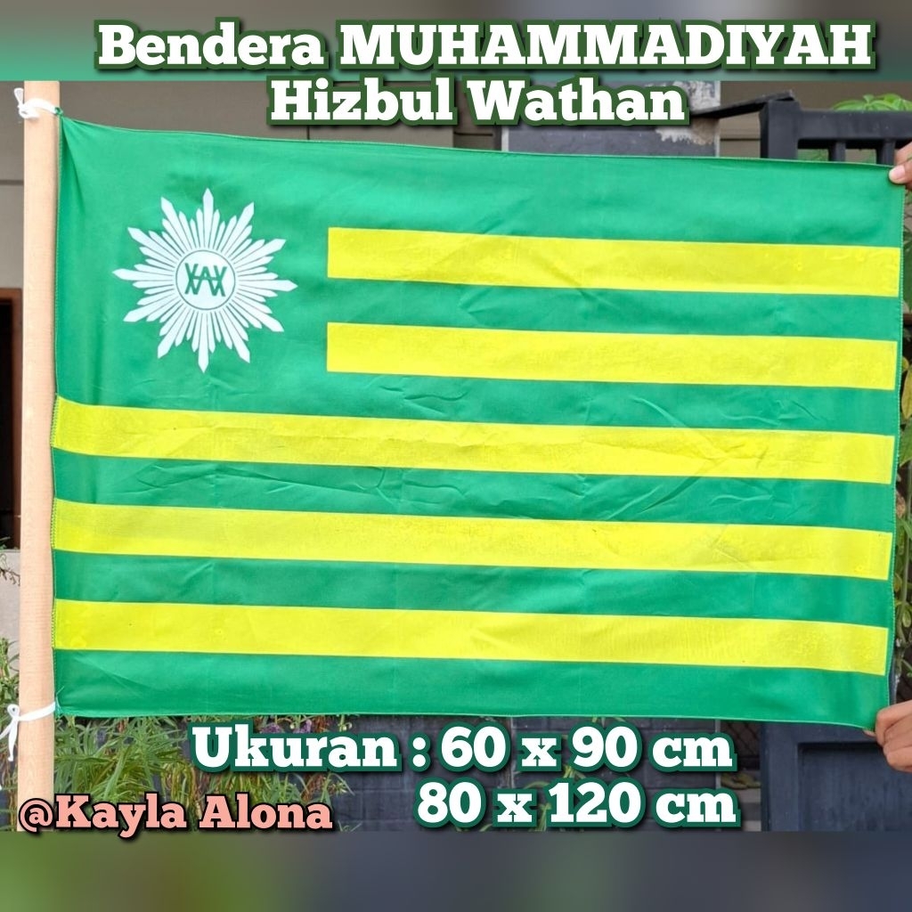 Bendera MUHAMMADIYAH | Bendera HW Hizbul Wathan Sablon