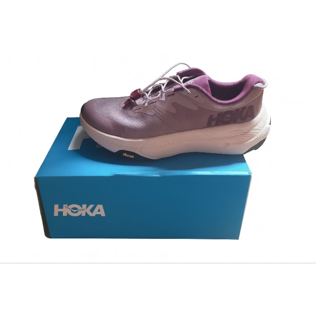 Second Sepatu Lari/running Hoka Transport Women's Running - Classic Mauve / Dawn Light