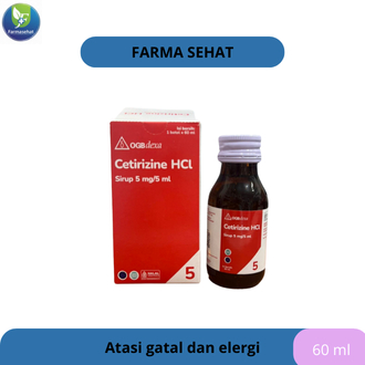 Cetirizine Sirup 60 ml – Bantu Atasi Alergi pada Anak