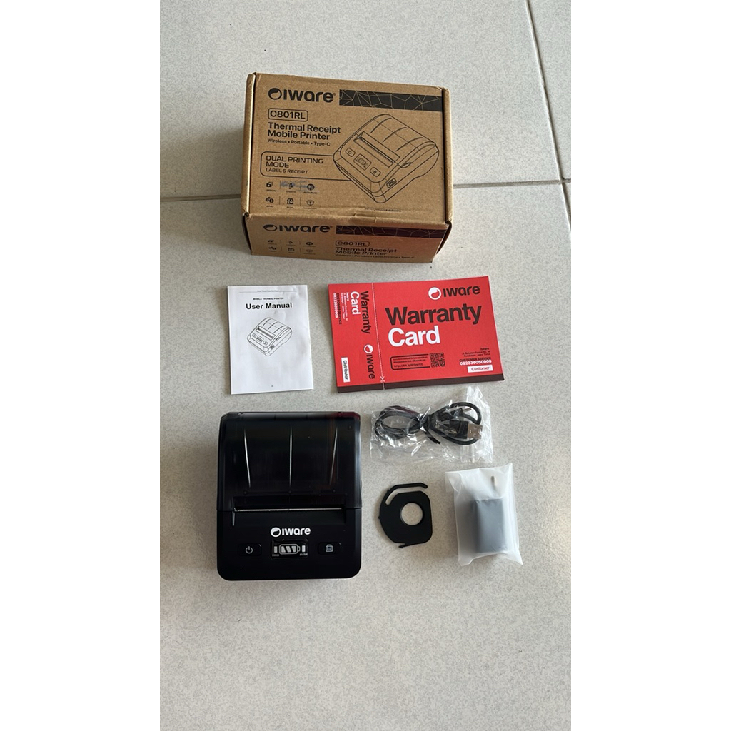 PRELOVED PRINTER STRUK LABEL KASIR THERMAL IWARE C801RL