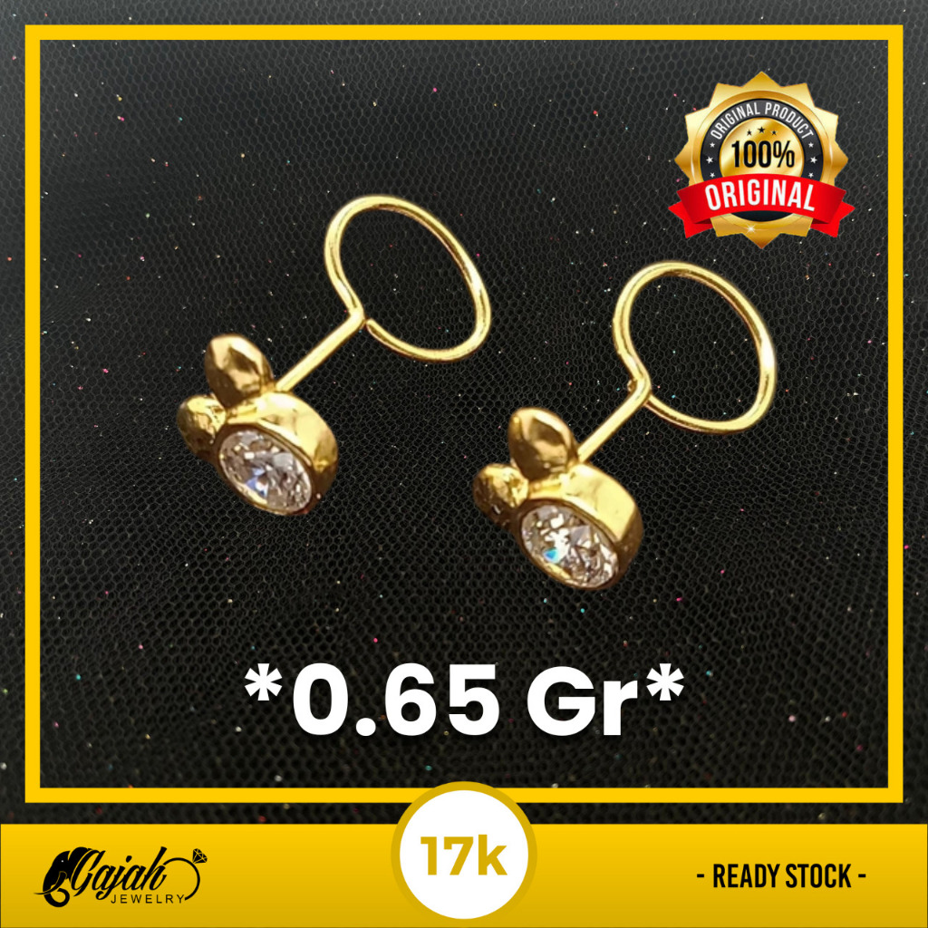 Anting Emas 17K - Toko Emas Gajah - 0.65 Gram 1719
