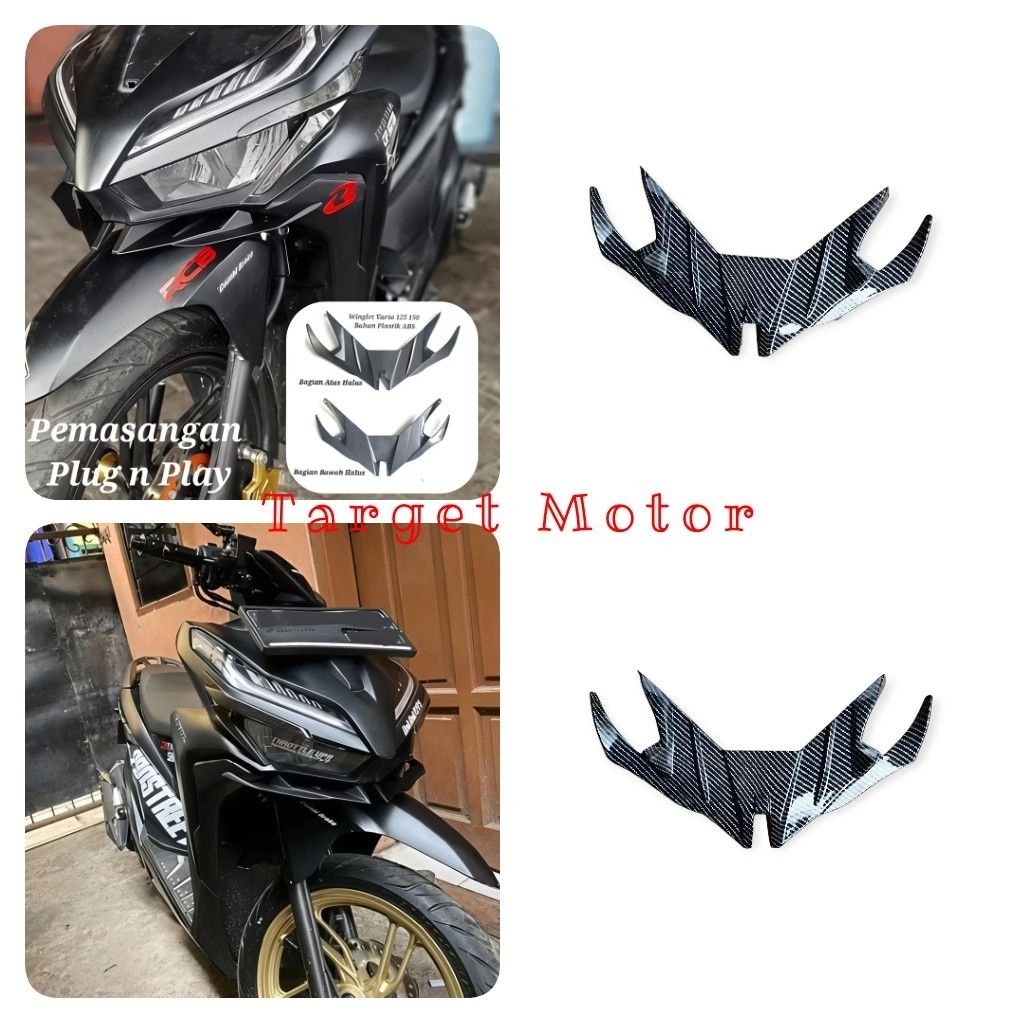 Winglet Vario 150 / 125 New 2018-2021 Variasi Carbon Motor Vario