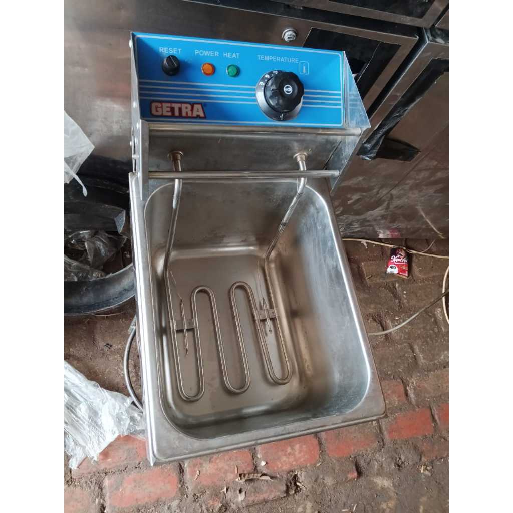 Deep Fryer Stainless Steel GETRA/Penggorengan Ayam/Penggorengan Kapasitas Besar Listrik 6L