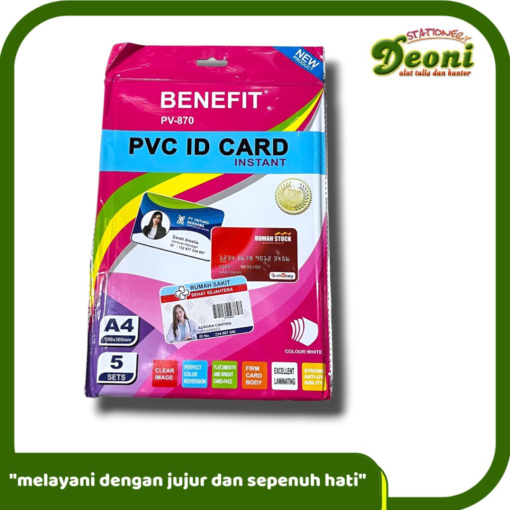 BENEFIT PVC ID Card ( isi 5) 9034