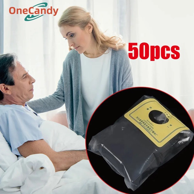 50PCS/Set Colostomy Bag Kantong Kolostomi 6CM Ostomy Bag Stoma Cut To Fit One-Piece System Disposabl