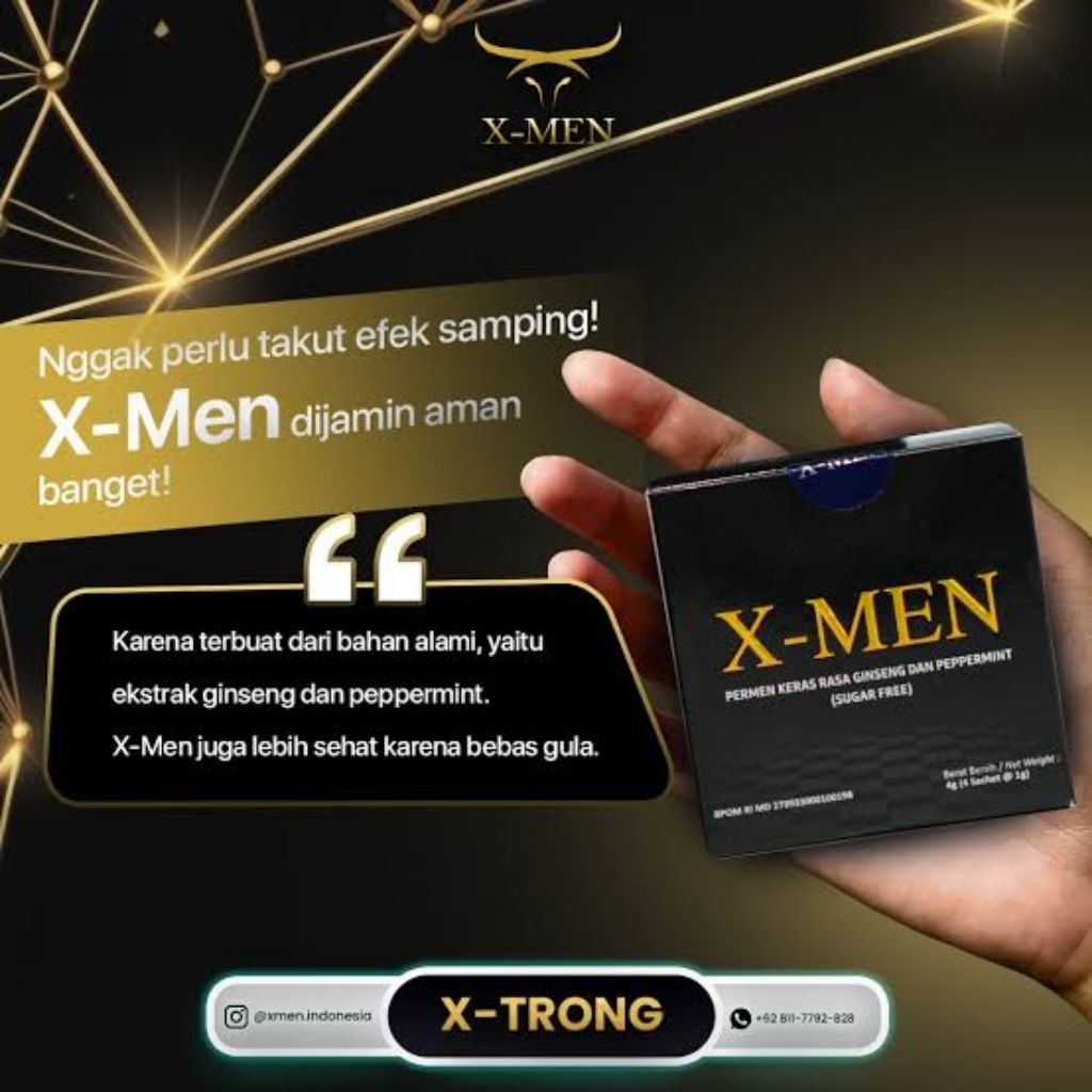 X Men - Permen Kesehatan | Permen Herbal Ginseng