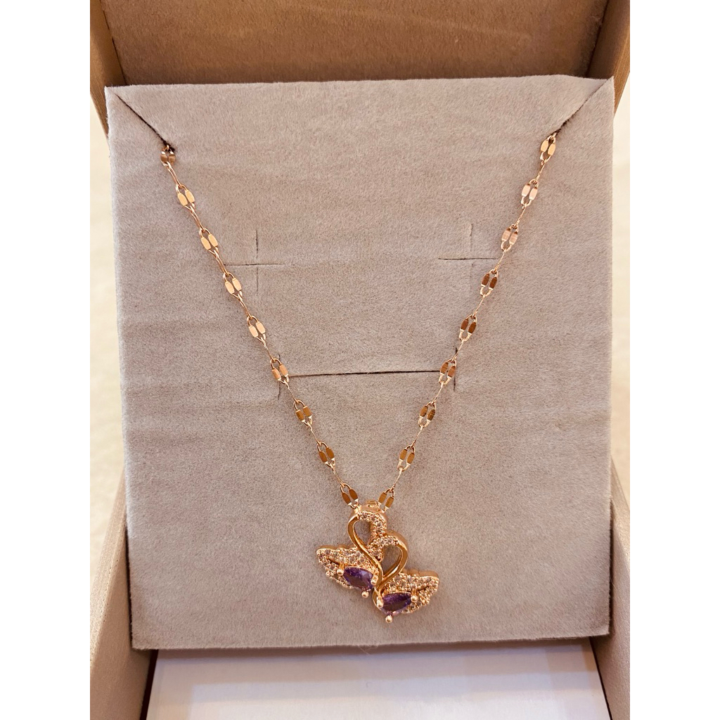kalung rosegold