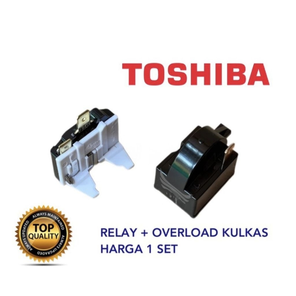 Relay Ptc Overload Kulkas Toshiba 1 pintu / rilai kulkas Toshiba 1 Pintu