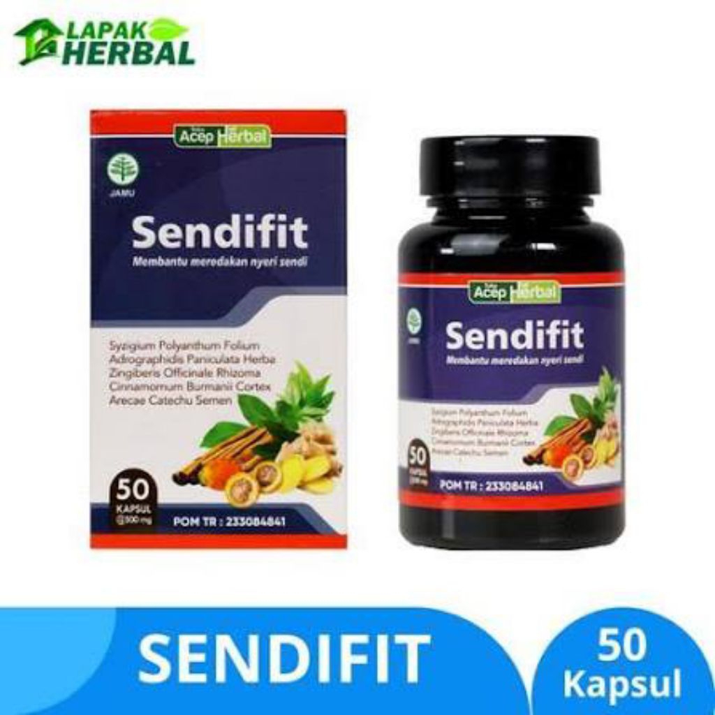 Sendifit Obat Syaraf Kejepit Herbal Sendifit Kapsul Isi 50 Kapsul Herbal BPOM