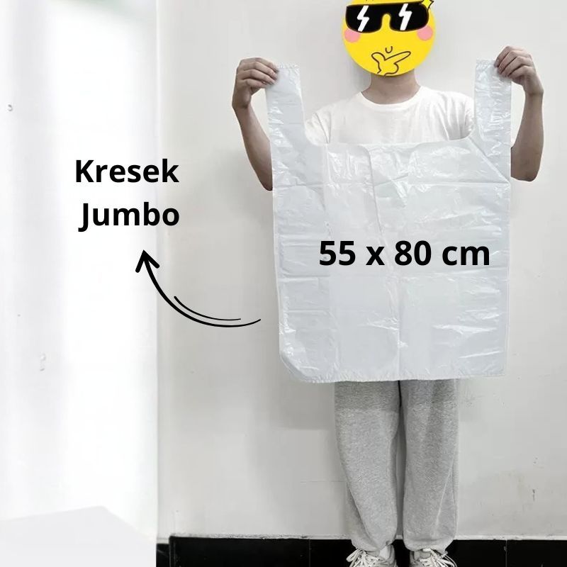 KRESEK MAJAPAHIT PUTIH UKURAN 55X80 TEBAL 03 WARNA PUTIH ISI 20 LEMBAR - KRESEK LAUNDRY