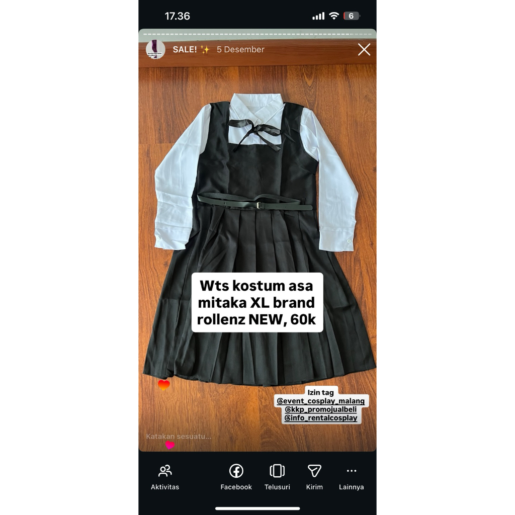 [PRELOVED] Kostum Cosplay Asa Mitaka Chainsawman Rollenz