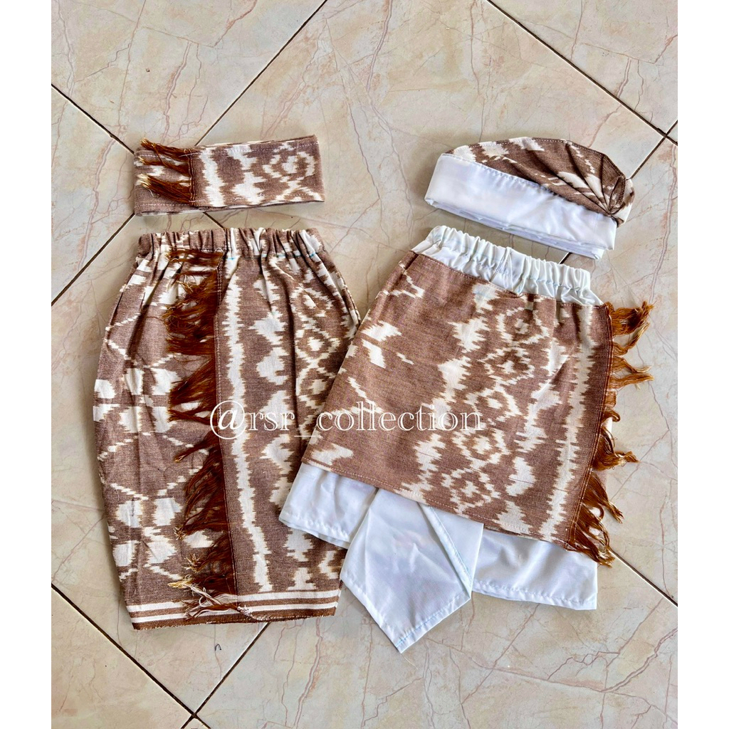 Set Couple Kamen Anak Bali//Kamen Jadi Anak Bali Motif Terbaru