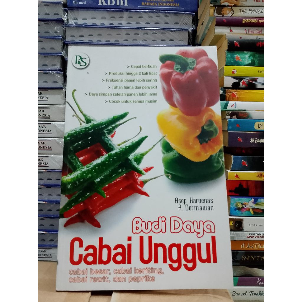 Buku Budidaya Cabai Unggul Cabai Besar,Cabai Keriting,Cabai Rawit,dan Paprika