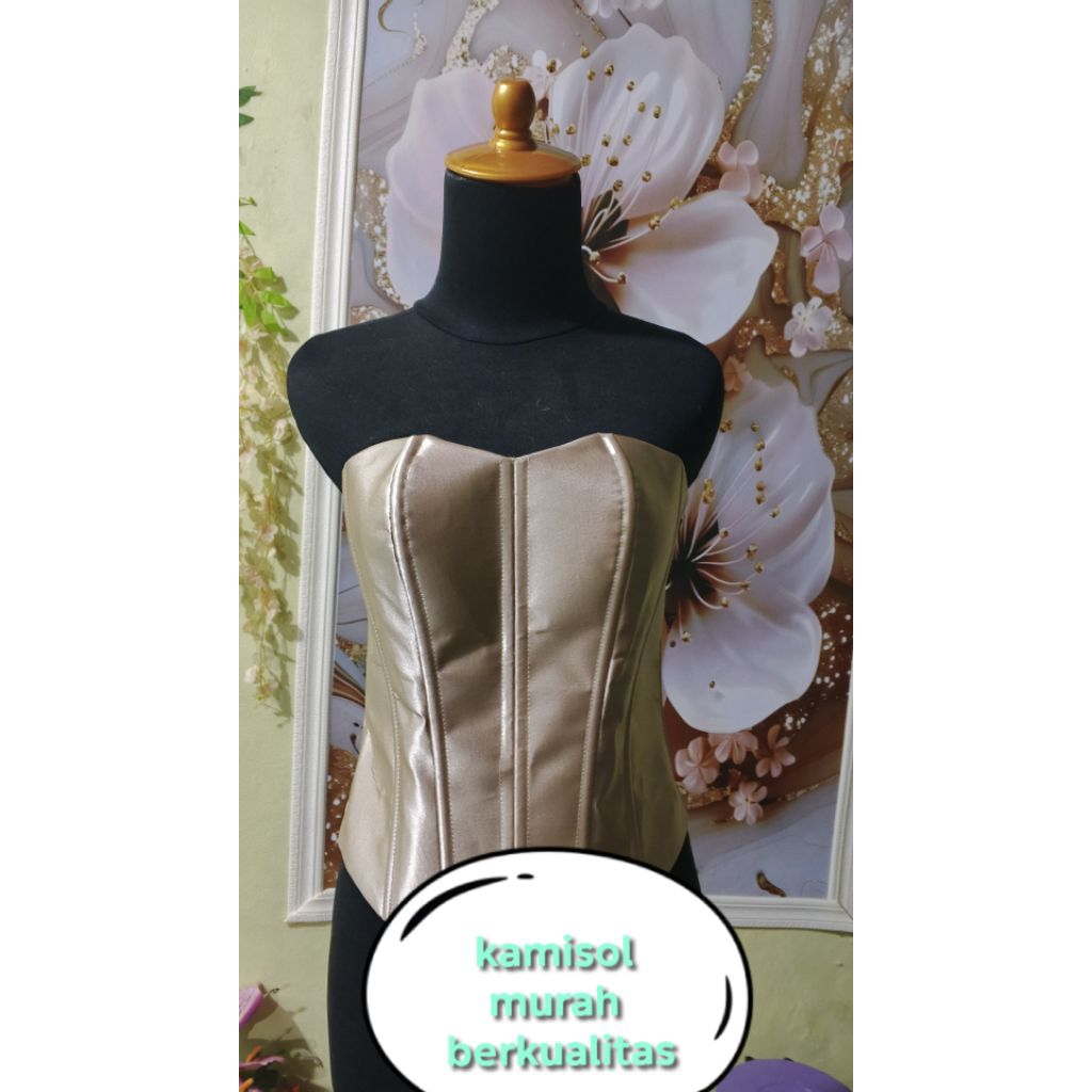 TORSO KAMISOL KEBAYA PAKAIAN PENGANTIN RESLETING 10 TULANG