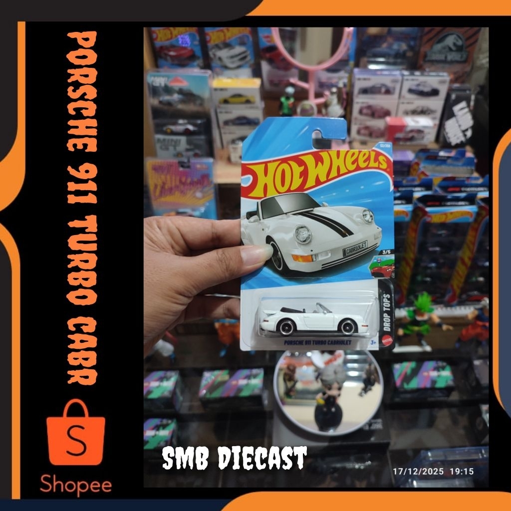 HOT WHEELS PORSCHE 911 TURBO CABRIOLET PUTIH