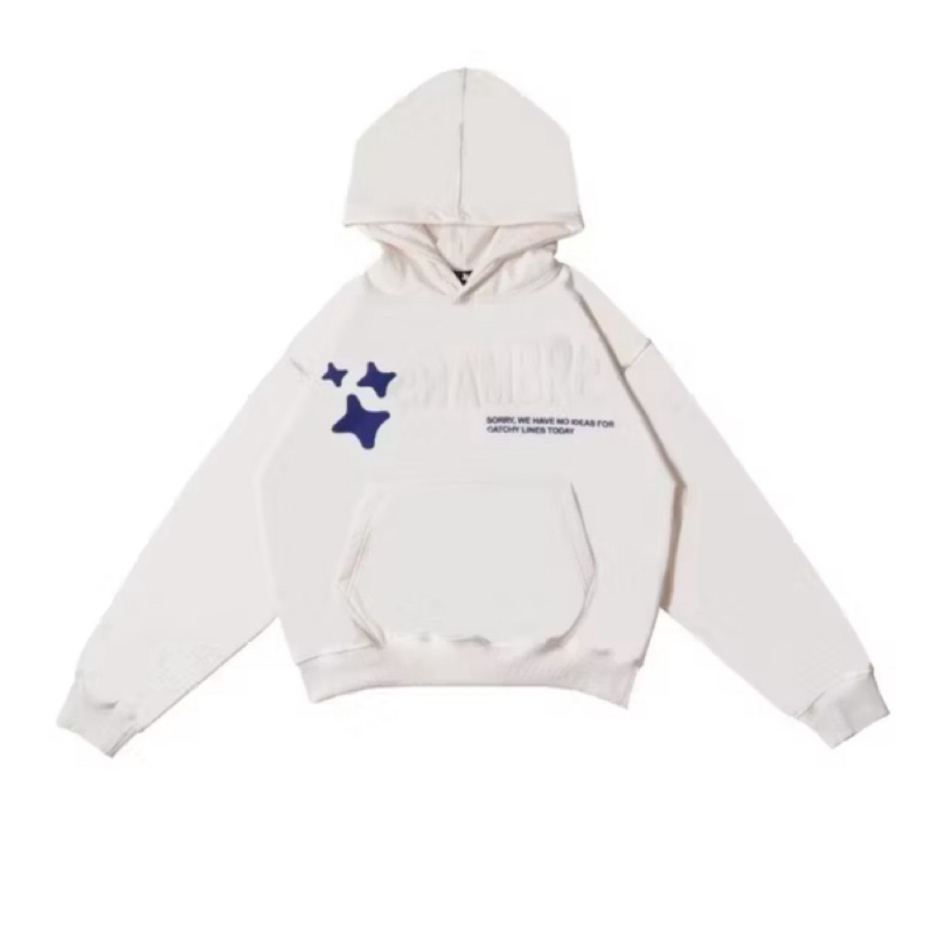 HODDIE CHMB NO IDEA BROKEN WHITE[ ORIGINAL PRODUK & MURAH ]