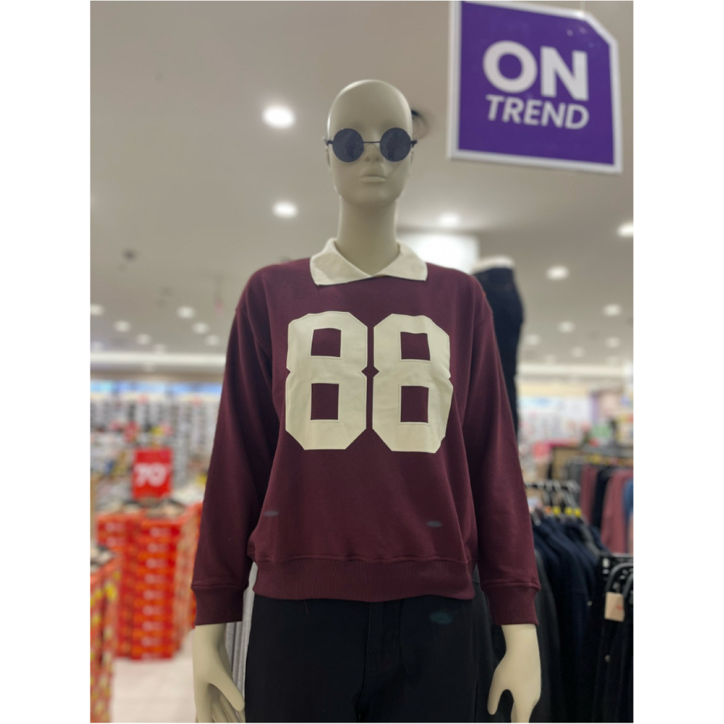 Sweater Wanita Nevada Kerah Polo Lengan Panjang | Atasan Wanita Casual Terbaru | Size S–XL