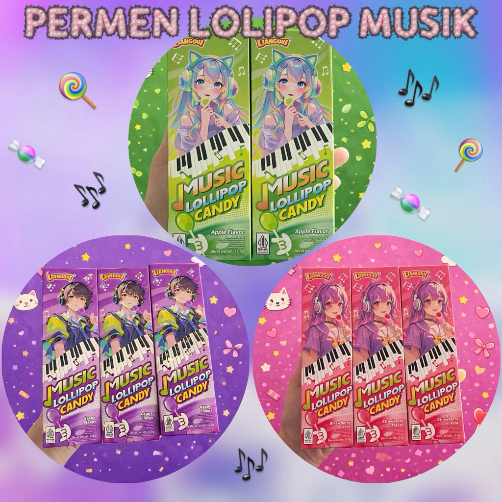 Permen Musik - Music Lollipop Candy