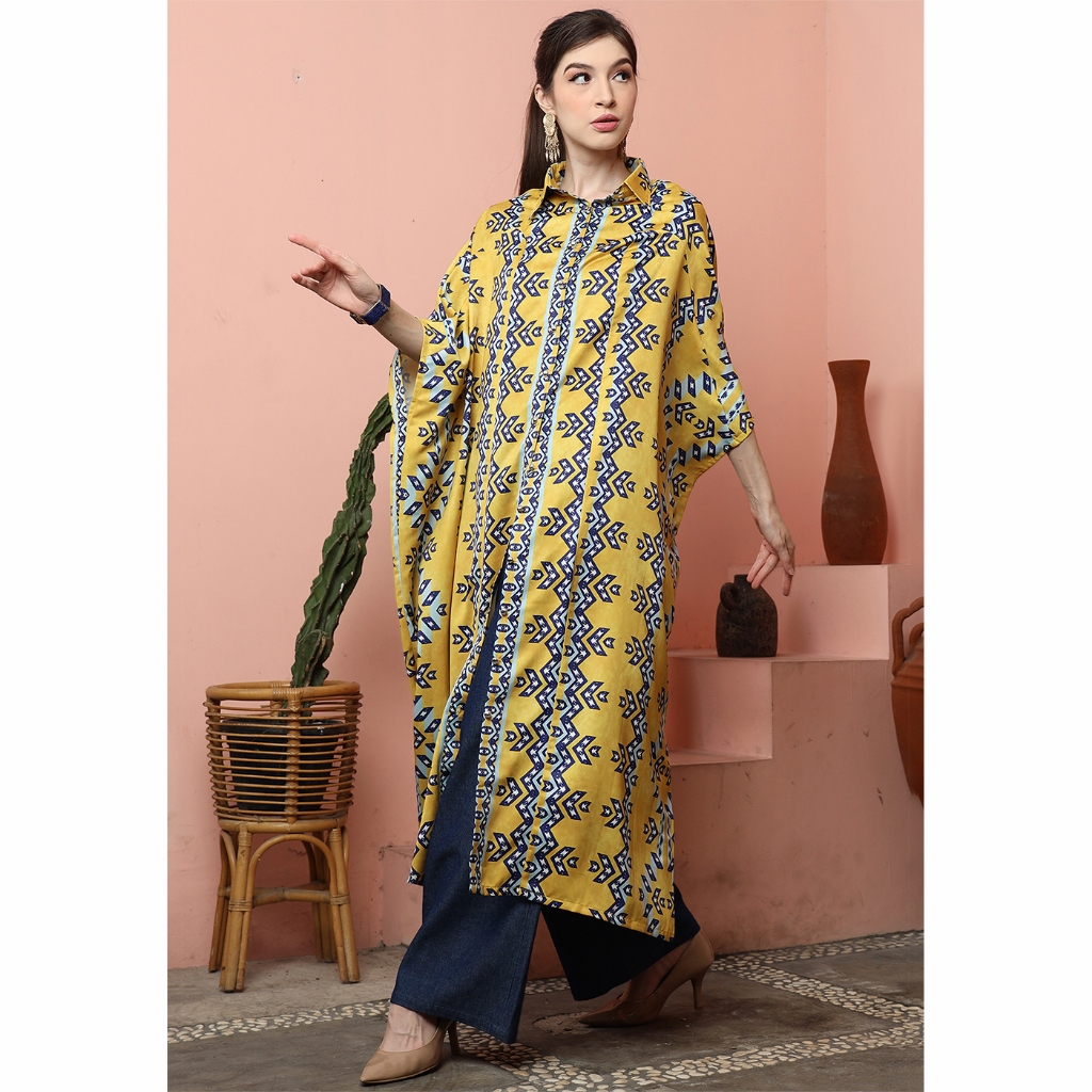 Kanzi Collection Exclusive Button Kaftan