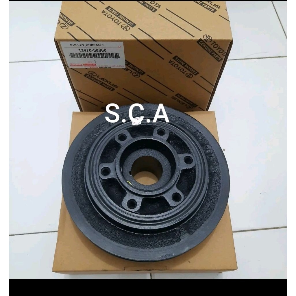 poli poly puli pully kruk krek as rino 115 14B 115ET atau pulley crankshaft rino 115 14B 115ET OEM