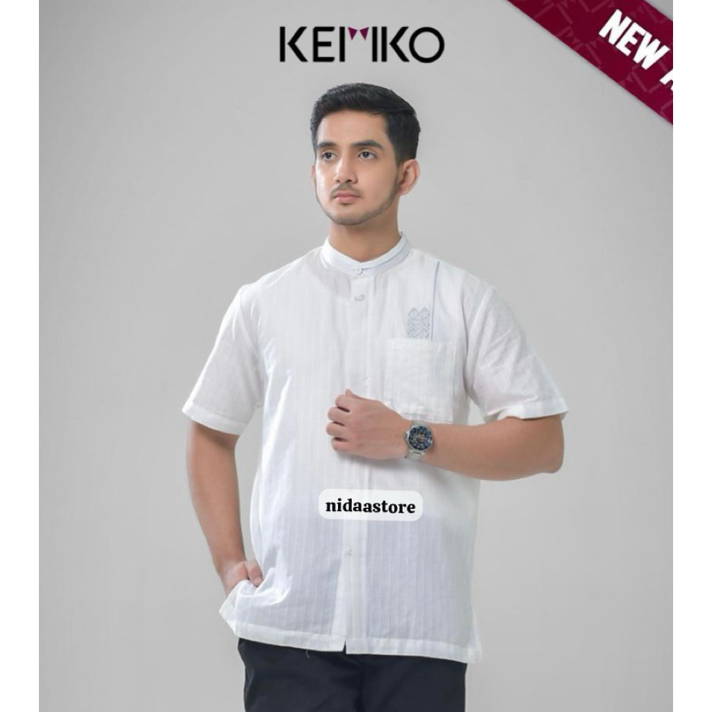 Rabbani - baju koko pria KEMKO KIYAMAN PDK PUTIH