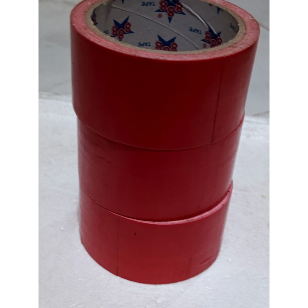 Lakban Kain Warna Merah