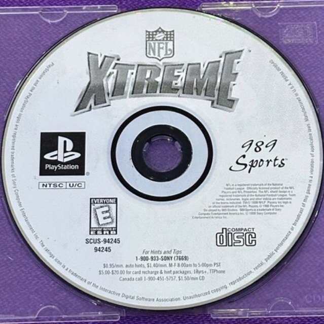 kaset ps1 ori us nfl extreme