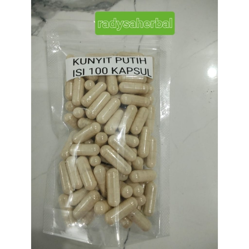 READY LANGSUNG KIRIM KUNYIT PUTIH KAPSUL HERBAL KEPUTIHAN UNTUK KEWANITAAN BAU GATAL KESUBURAN PROMI