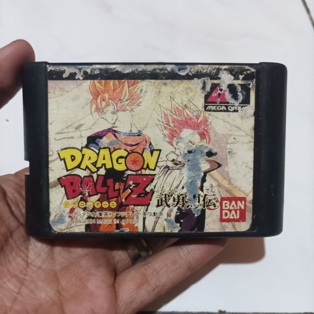 Vintage Original Bandai Japan Kaset Sega Mega Drive Dragon Ball Z