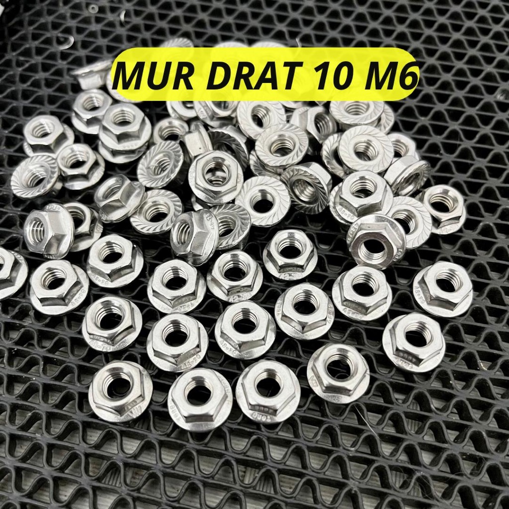 mur baut 10 mur m6 stainless Anti Karat