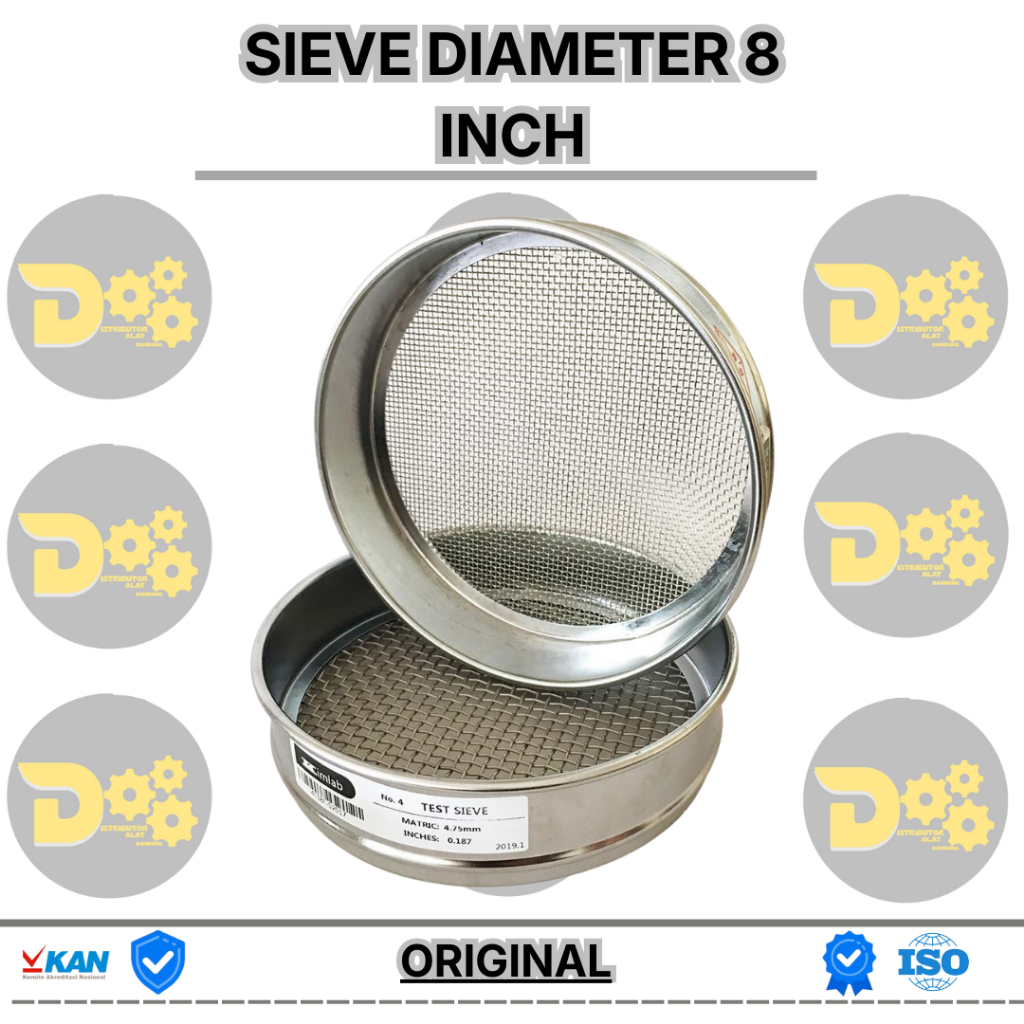 Sieve mesh - Saringan sieve shaker - Sieve Shaker mesh - Saringan sieve analisys 8 inch - Sieve 8 in
