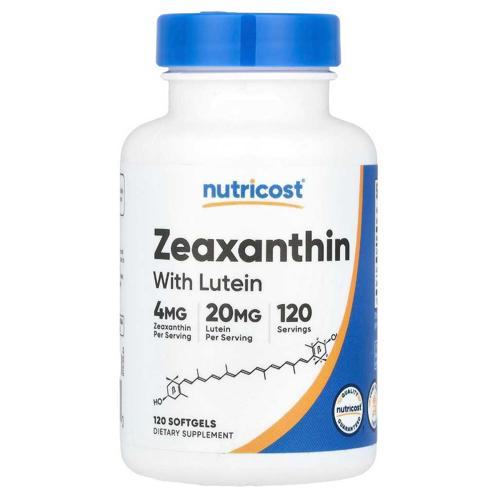 Nutricost Zeaxanthin with Lutein 120 Softgels