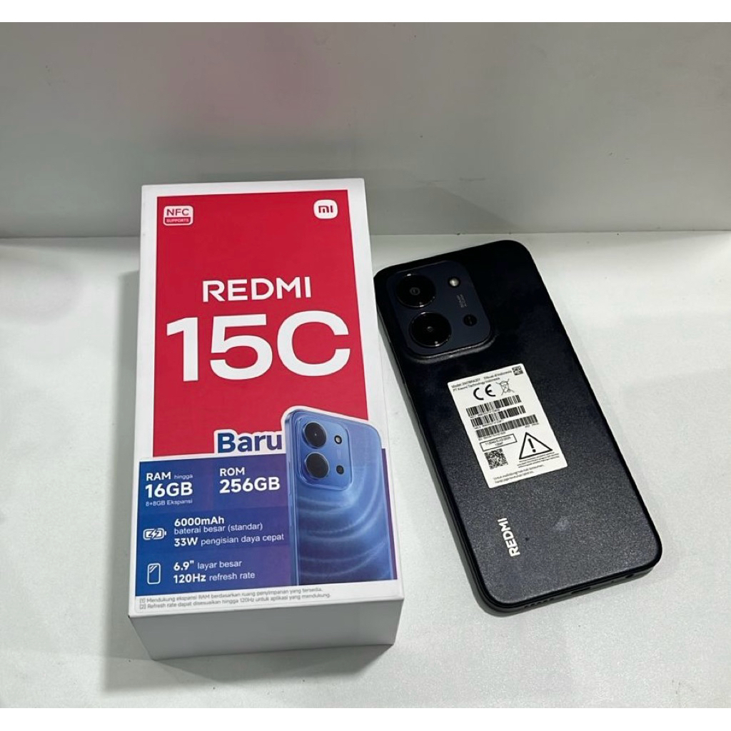 REDMI 15C 6/128 seken resmi Indonesia