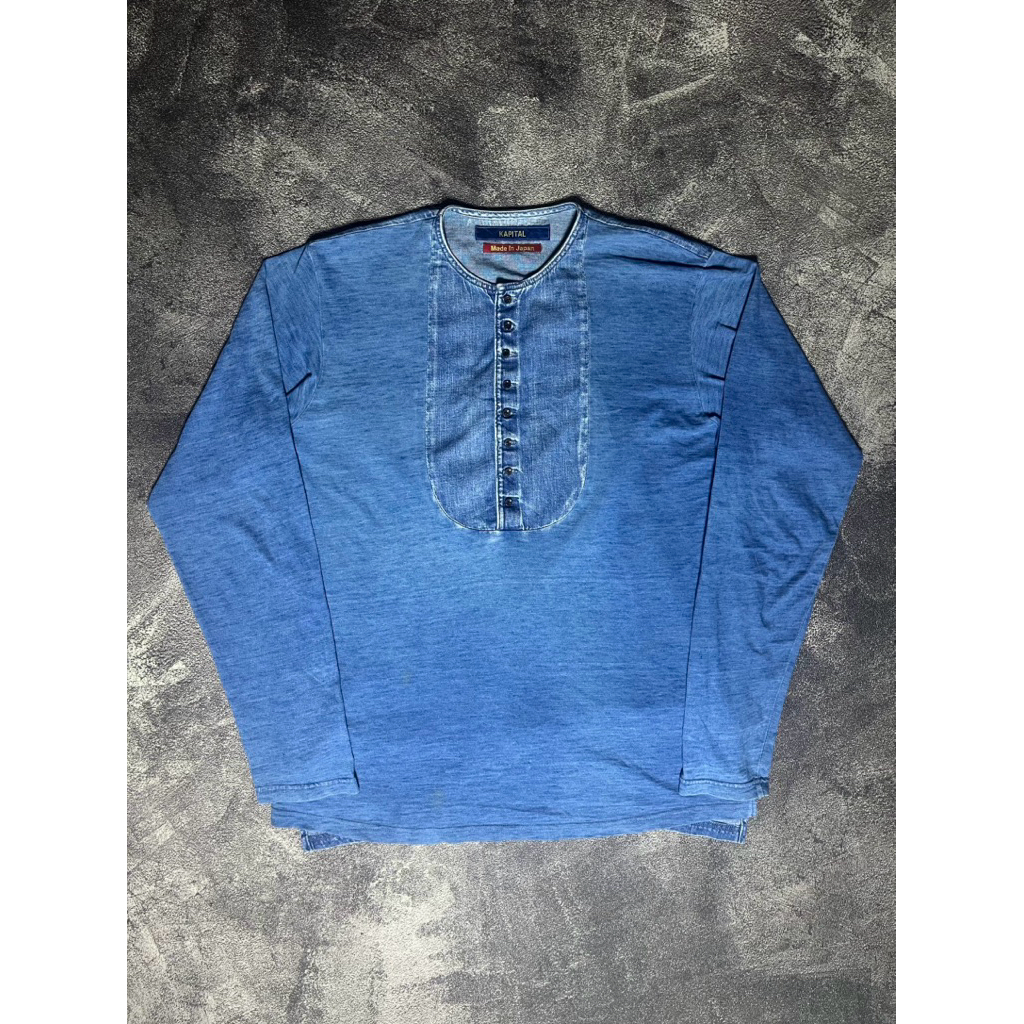 kapital kountry japan longsleeve half button shirt