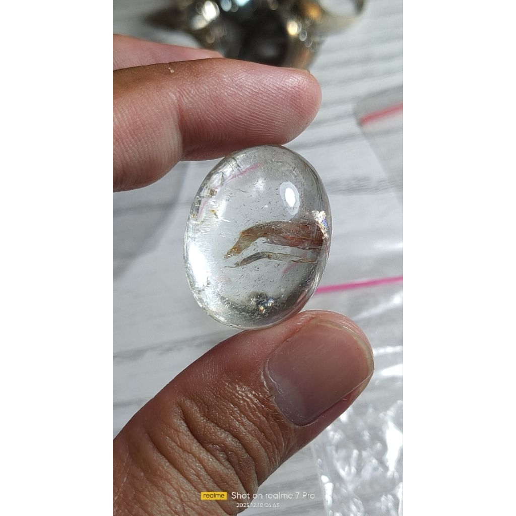 Natural batu kecubung karang kristal