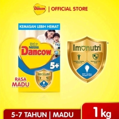 Dancow 5+ 1kg Rasa Madu Susu Bubuk Susu Anak