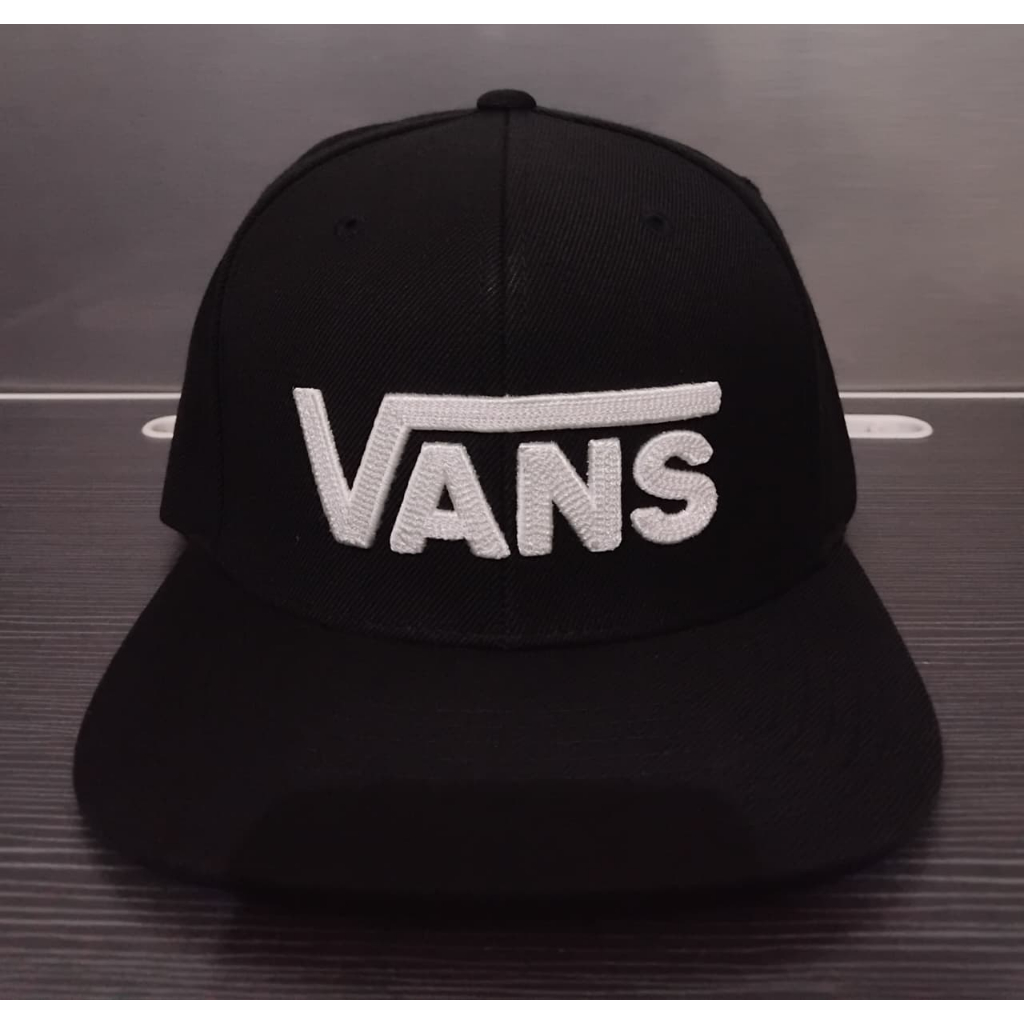 Topi Pria Dewasa Vans Off The Wall Balck Hitam Basic Setelan Original