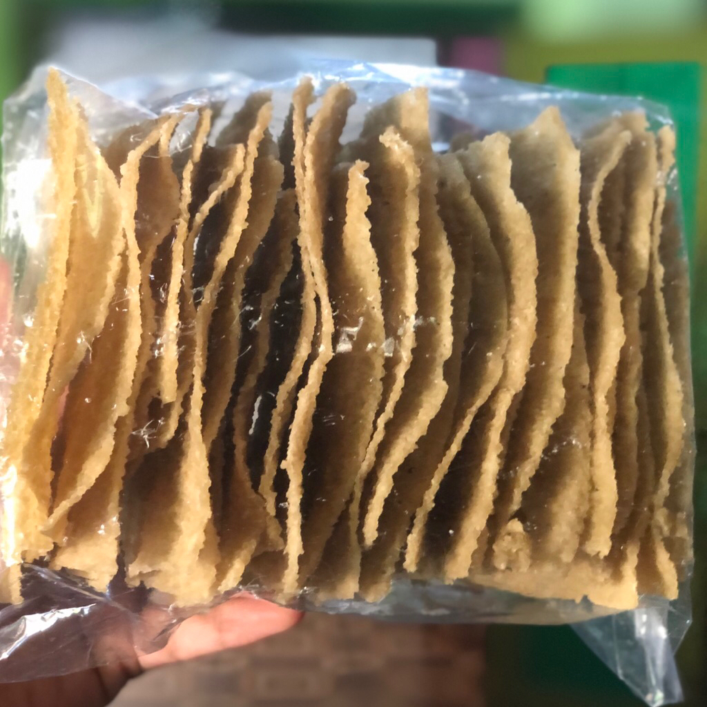 kerupuk puli merk benang raja asli/kerupuk puli 250gr/ kerupuk gendar