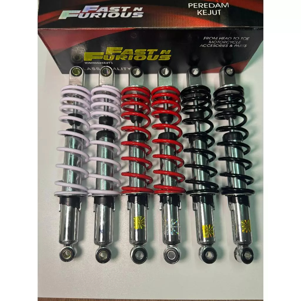 Shock Breaker Top Up Fast n Furious Shock Belakang 280mm/320mm/340mm Universal Cocok Untuk Semua Mot