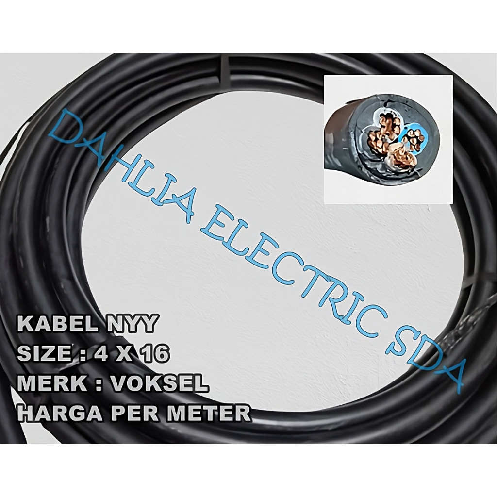 KABEL NYY (KAWAT) 4 X 16 MM² VOKSEL PER METER