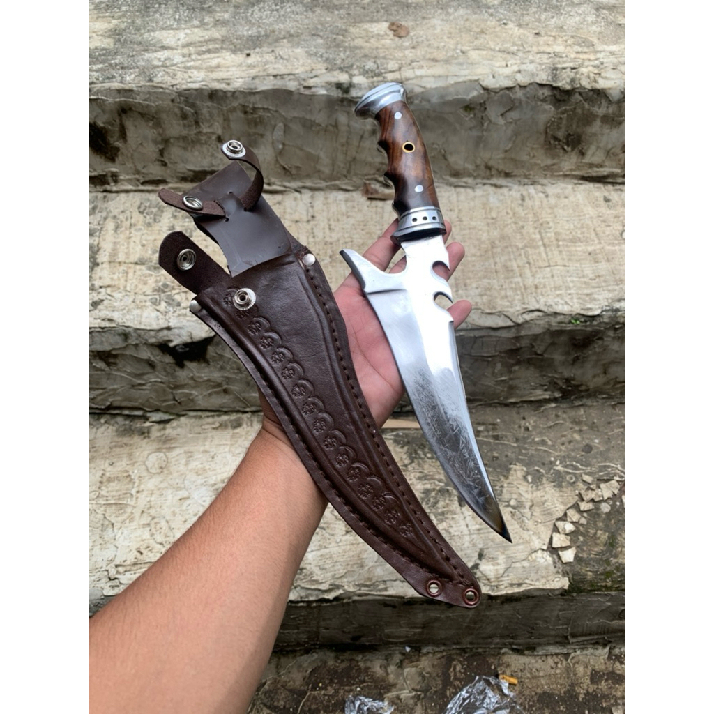 PISAU IRIS DAGING KEREN FULL TANG ASLI BAJA/ PISAU TAJAM