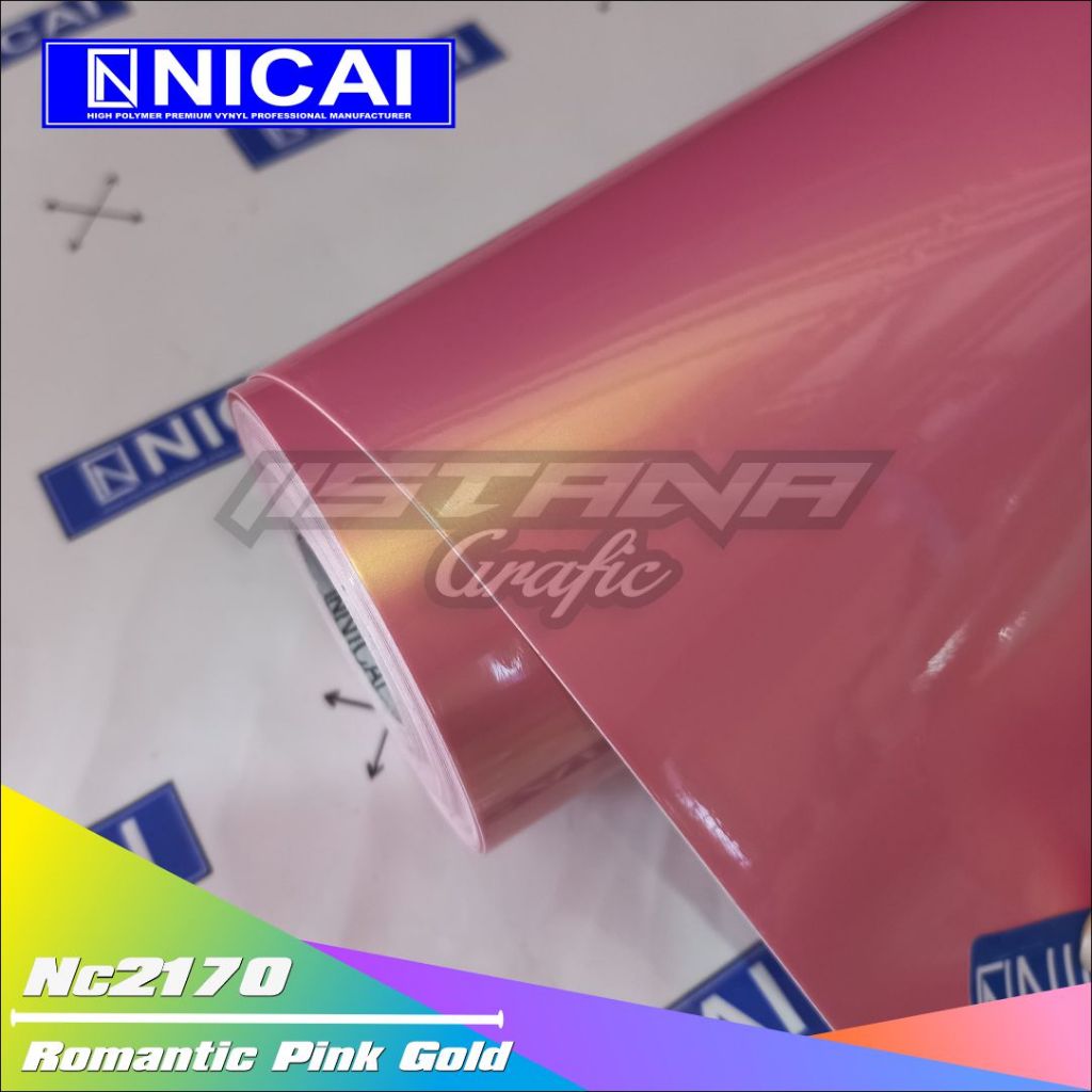 Meteran Stiker skotlite Magic Candy Romantic Pink Gol5d Nicai Premium