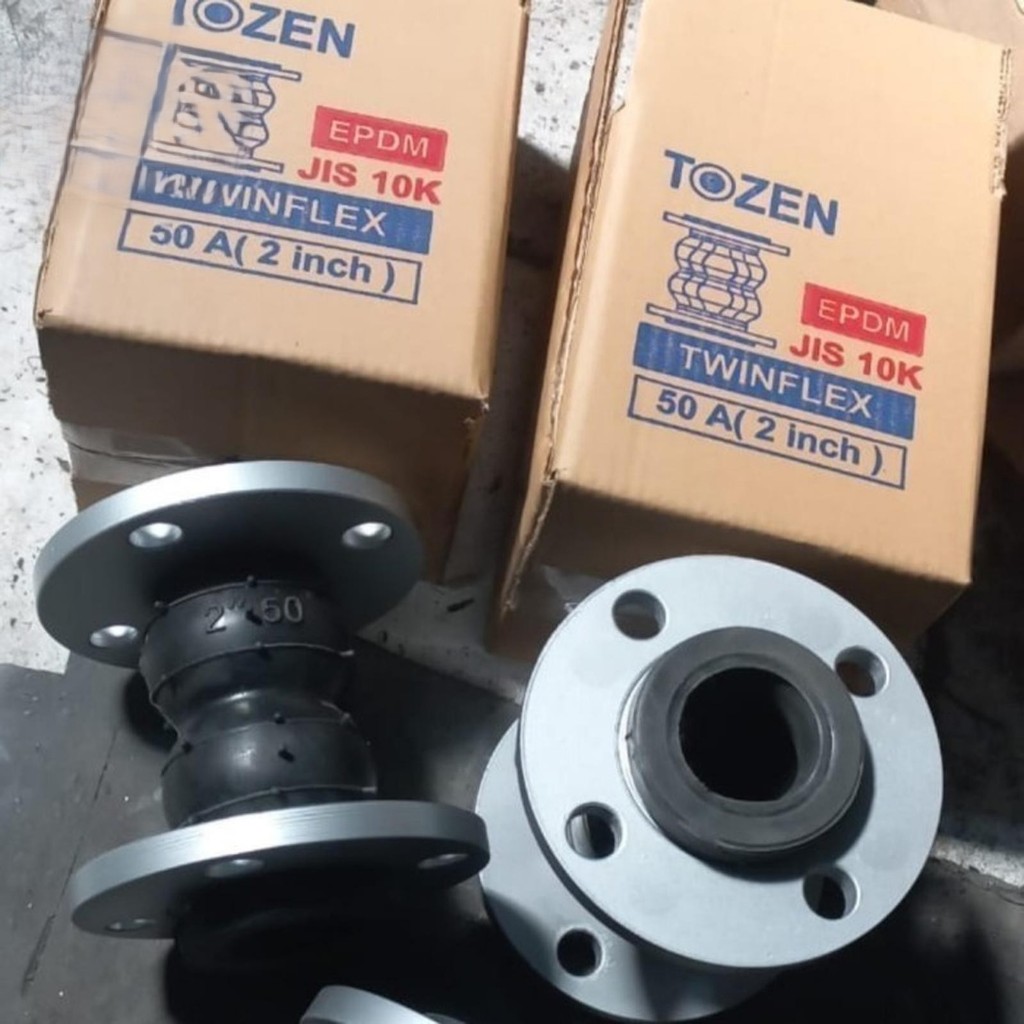 Flexible Rubber Joint 4" Inch Tozen Twinflex Jis 10K DN100 Flexsible Tozen Rubber Joint Twin Flex