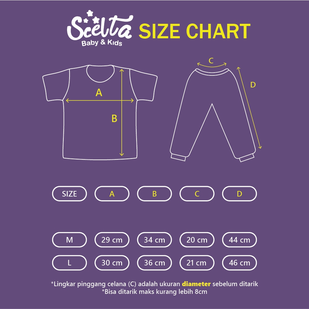 Scelta Baby - Setelan Bayi Lengan Pendek Dan Celana Panjang Katun Poliester Size M L | STL SC 351 CP thumbnail 2