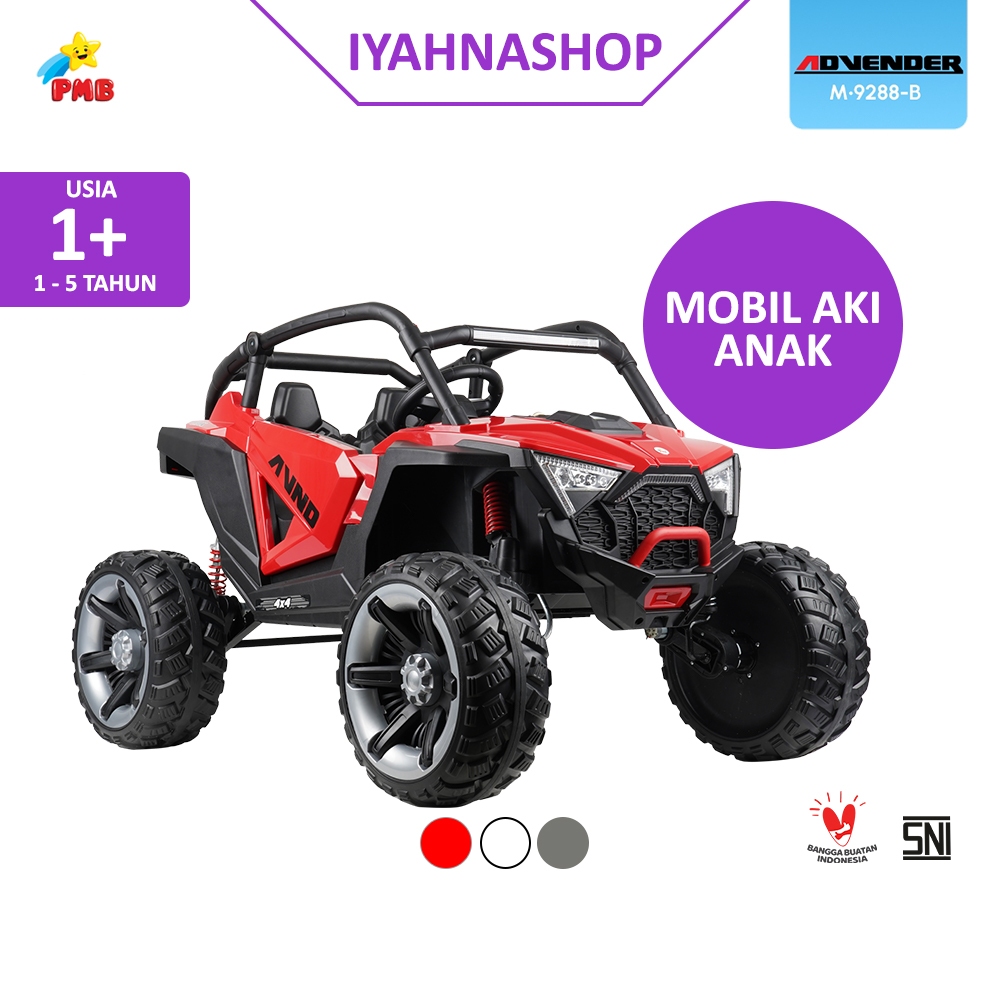 MAINAN MOBIL AKI BESAR ANAK REMOT CONTROL ADVENDER PMB M9288B