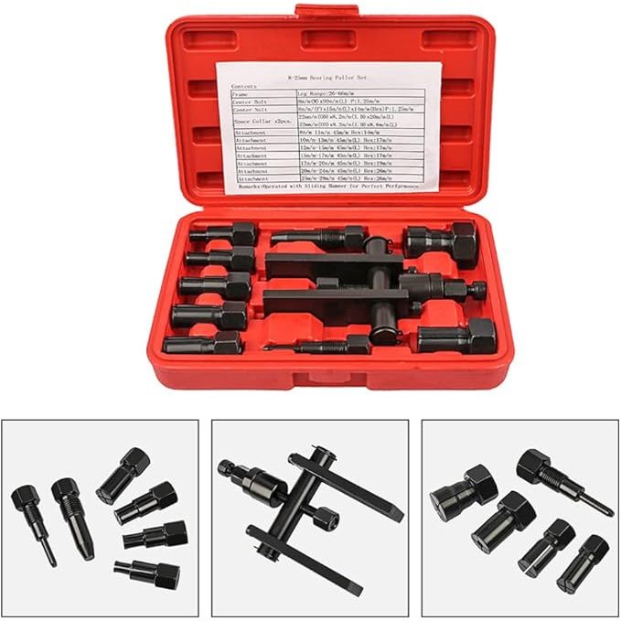 10pcs Tracker Bearing Puller Set Treker Pencabut Bearing Set Treker Cabut Bearing Dalam Treker Pembu